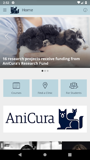 Android application InfoCura screenshort