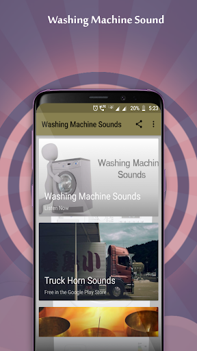 Android application Washing Machine Sounds screenshort