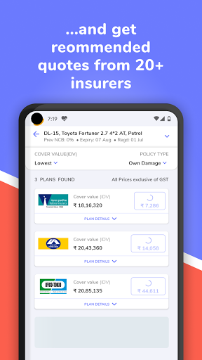 Coverfox: Bike & Car Insurance Screen 3