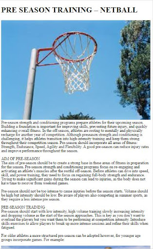 How to Do Netball Training Screen 2