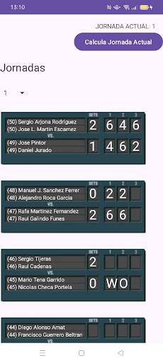 Android application Padel Fury screenshort