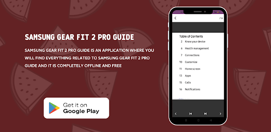 Samsung Gear Fit 2 Pro Guide