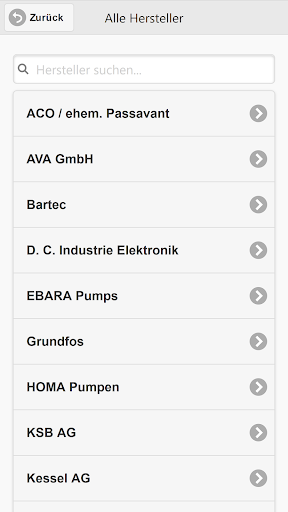 Pumpen-Shop Screen 2