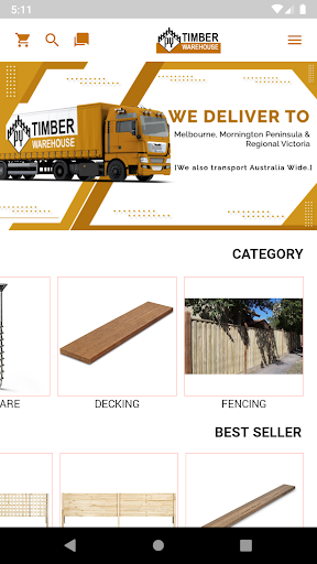 Android application PY Timber Warehouse screenshort