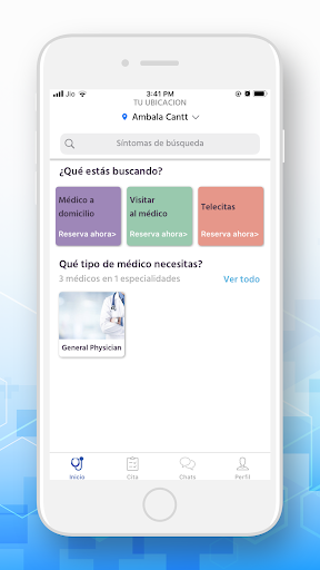 Android application Tecno Salud Paciente screenshort