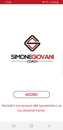 Android application Simone Giovani Fitness Coach screenshort