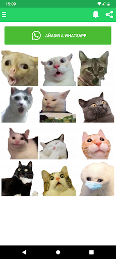 Stickers de gatos graciosos Screenshot 2 - AppWisp.com