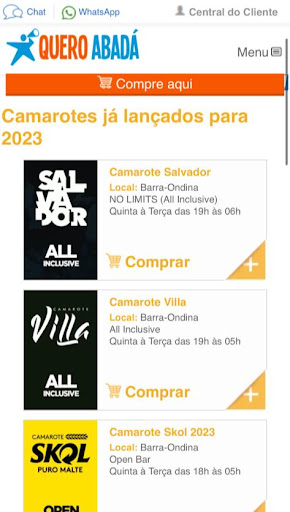 Quero Abadá Carnaval Salvador Screen 2