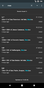 EarthQuake Screenshot