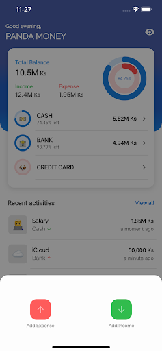 Panda Money Screen 2
