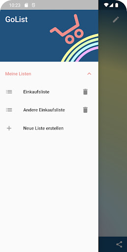 GoList - Einkaufsliste Screen 2