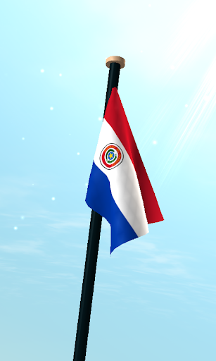 Paraguay Flag 3D Wallpaper Screen 3