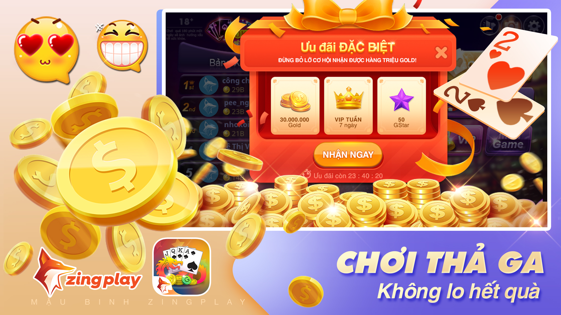 Android application Mau binh ZingPlay - Poker VN screenshort