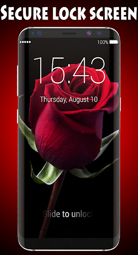 Android application Rose Lock Screen & Wallpapers screenshort