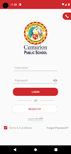 Android application CENTURION CONNECT screenshort