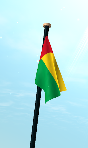 Guinea-Bissau Flag 3D Free Screen 3