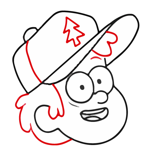 Draw Gravity Falls lessons logo