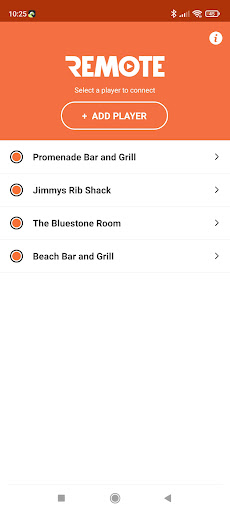Android application Orange Door Remote screenshort