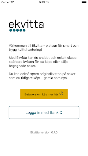 Android application Ekvitta screenshort