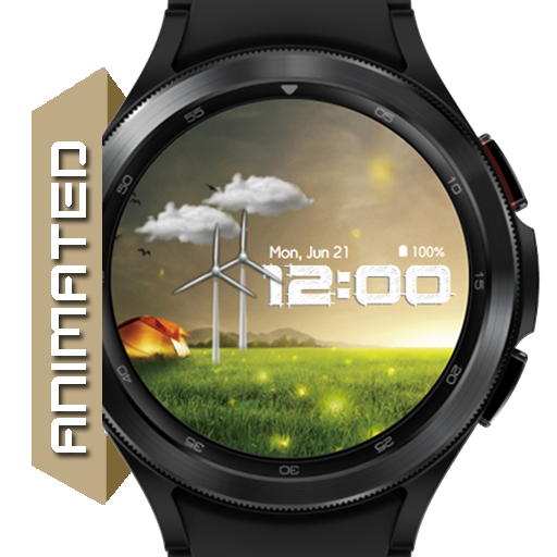Watch Face Nature wear OS logo