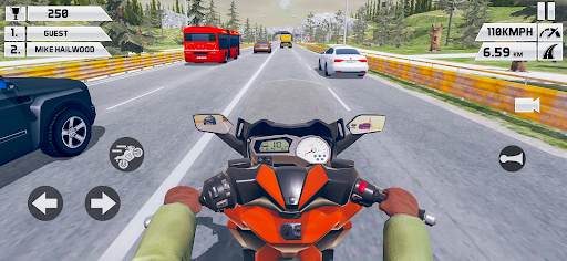 Android application Moto Traffic Bike Racing Games screenshort