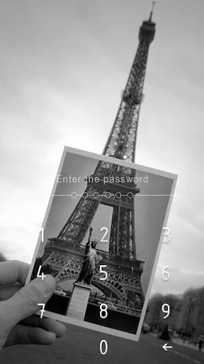 AppLock Theme Eiffel Tower Screen 2