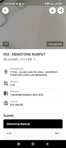 THB MAINTENANCE Screen 3