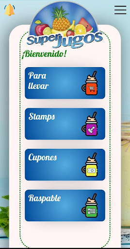 Android application Super Jugos screenshort