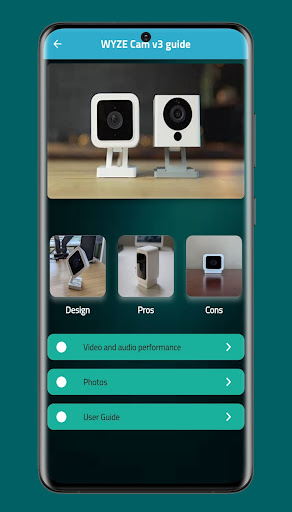 Android application WYZE cam v3 guide & advice screenshort