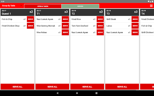 PopCorn POS Kitchen Screen 2