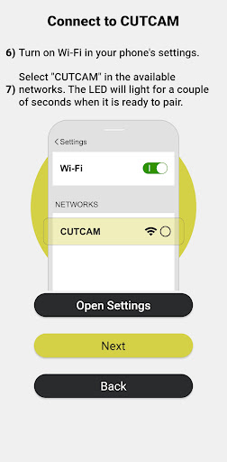 CUTCAM Connect Screen 2