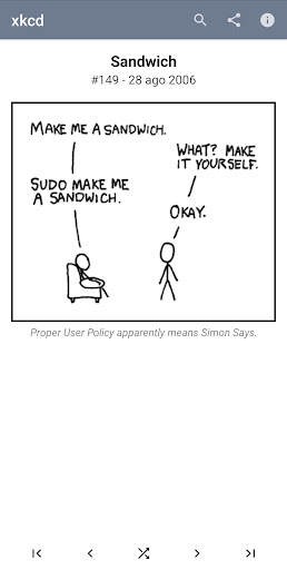 Android application xkcd screenshort
