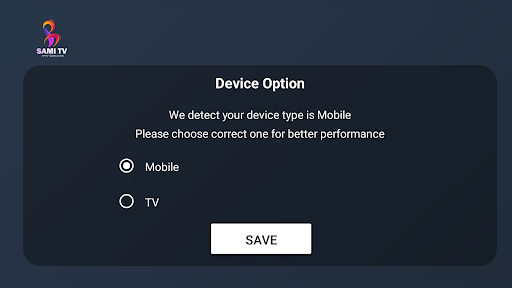 Android application Sami Tv screenshort