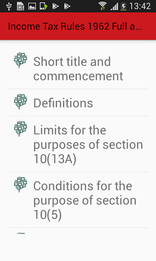 Info on Income Tax Rules 1962