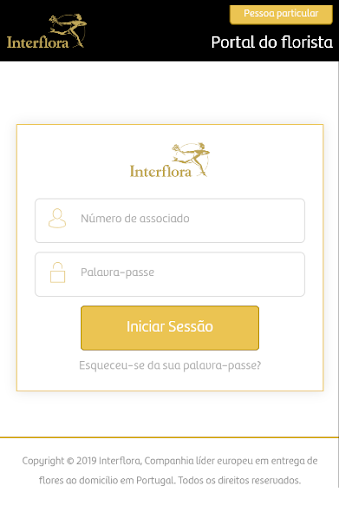Android application Inteflora portal do florista ( screenshort