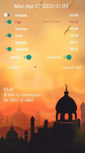 Shia Salah Times Screen 2