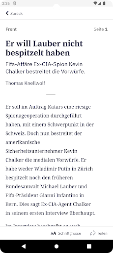 Der Bund E-Paper Screen 2