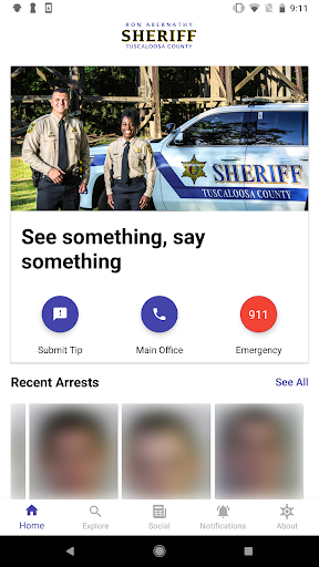 Android application Tuscaloosa County Sheriff screenshort