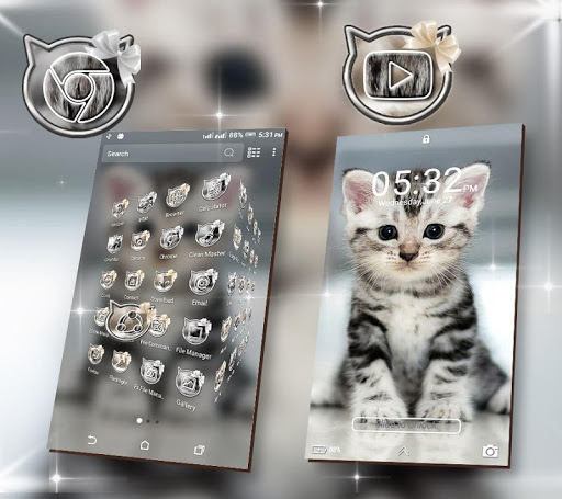 Cute Cat Launcher Theme Screen 3
