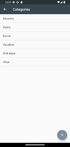 My Salary - Income Accounting Screenshot