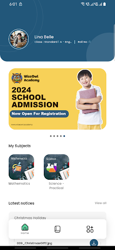 Android application Schola screenshort