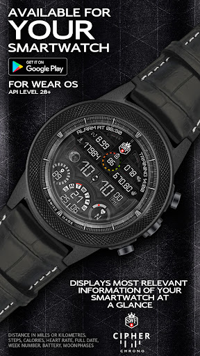 Android application SWF Cipher Chrono Watch Face screenshort