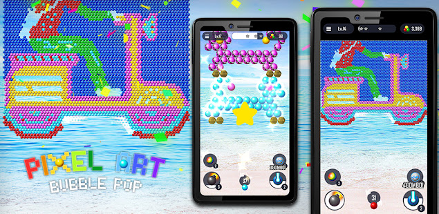 Bubble Pop - Pixel Art Blast apkmartins screenshots 1