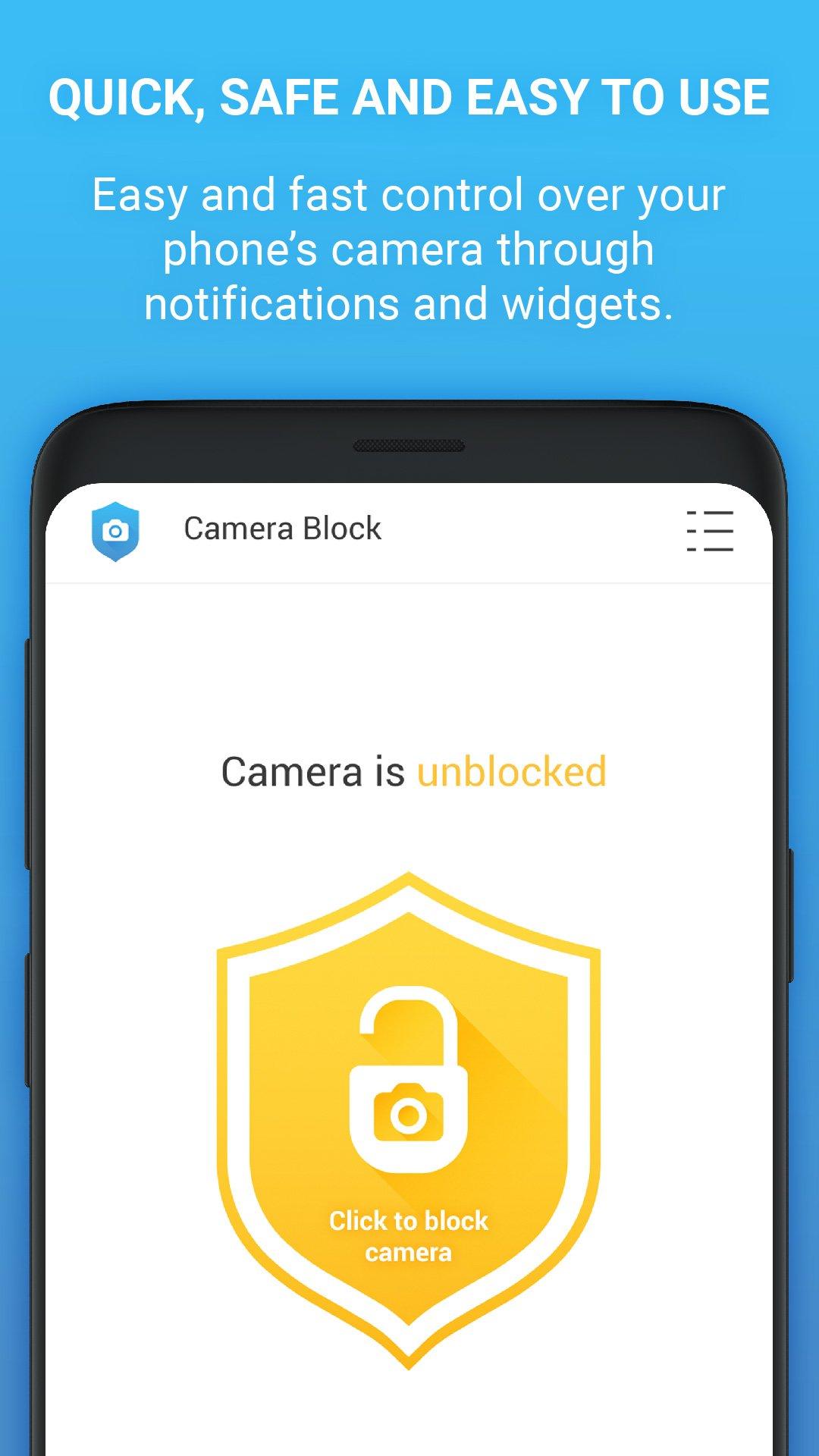 Android application Camera Block Free - Anti spyware & Anti malware screenshort