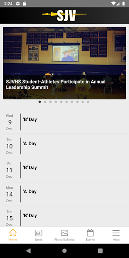 Android application Saint John Vianney HS screenshort