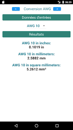 Power conversion Screen 3