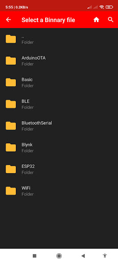 ESP32 Loader (Blynk Uploader) Screen 3