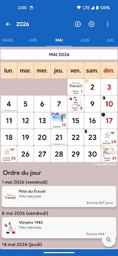 Aperçu de l'application