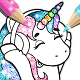 Cute Coloring Book for Kids Sparkle icon