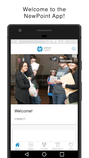 Android application NewPoint screenshort